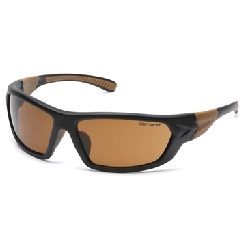 Picture of Pyramex Carbondale Heavy Duty Shooting Glasses Black and Tan with Sandstone Bronze Lens CHB218D