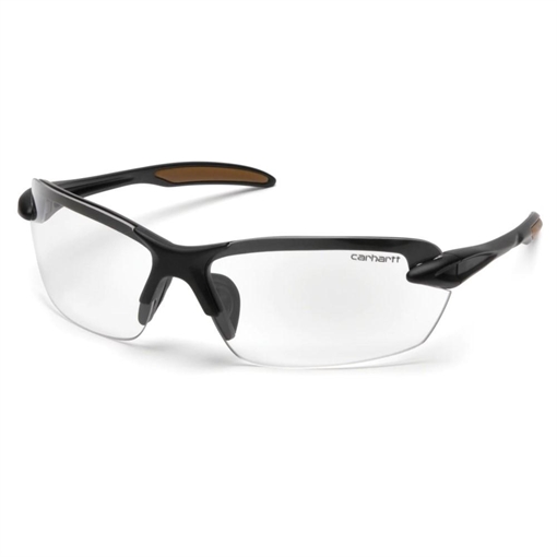 Picture of Pyramex Carhartt Spokane Shooting Glasses Black with Clear Lens CHB310D
