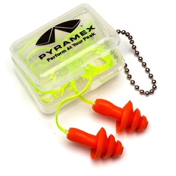 Picture of Pyramex Reusable Earplugs in Plastic Case 25dB Orange 1/pair PYRP3001