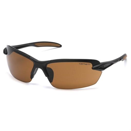 Picture of Pyramex Spokane Shooting Glasses Black with Sandstone Bronze Lens CHB318D