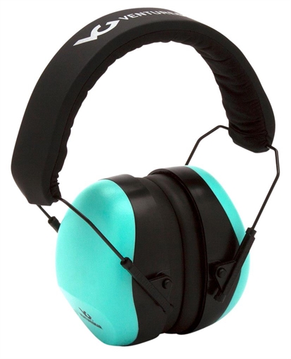 Picture of Pyramex Venture Gear V80 Muff Foam 26 dB 32 dB Over the Head Orange Black/Teal Adult 1 Pair VGPM8063C
