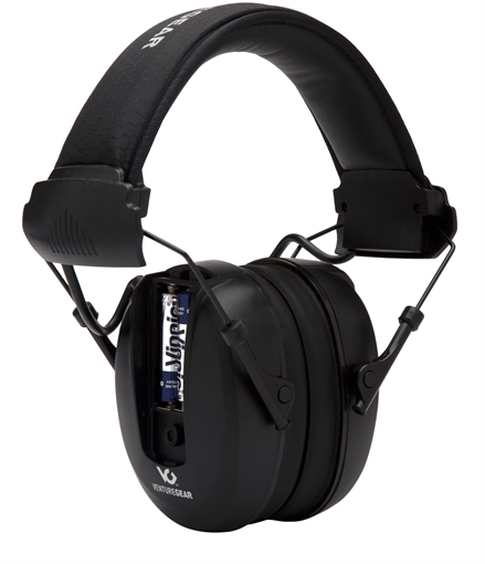 Picture of Pyramex Venture Gear Clandestine Electronic Muff 24 dB Over the Head Black Adult 1 Pair VGPME10