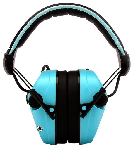 Picture of Pyramex Venture Gear Sentinel Muff Polymer 26 dB Over the Head Powder Blue/Black Adult 1 Pair VGPME26