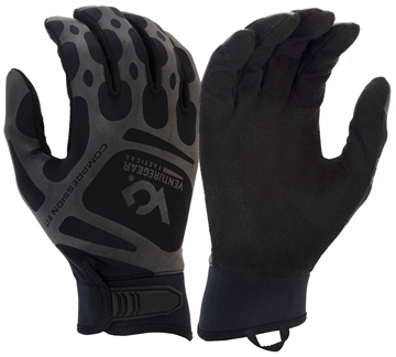 Picture of Pyramex Compression Training Black Synthetic Leather Large Hook & Loop VGTG10BL
