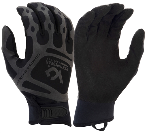 Picture of Pyramex Compression Training Black Synthetic Leather Medium Hook & Loop VGTG10BM
