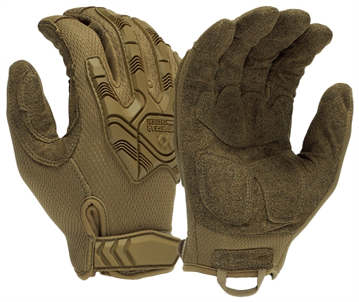 Picture of Pyramex Impact Operator Heavy-Duty Brown Synthetic Leather Medium Hook & Loop VGTG40TM