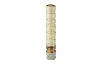 Picture of Q ERECTOR 22 LR MODULAR ALUMINUM STAINLESS STEEL BLAST BAFFLE 1/2-28 MOUNT .99IN OD X 7.6IN LENGTH CLEAR ANODIZED SIL-ER-22 SIL-ER-22 SIL-E-22