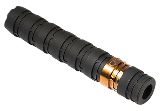 Picture of Q ERECTOR 9 MM MODULAR ALUMINUM STAINLESS STEELS BLAST BAFFLE 1/2-28 THREAD PISTON 1.375IN OD X 8.7IN LENGTH BLACK ANODIZED SIL-E-9-BLACK