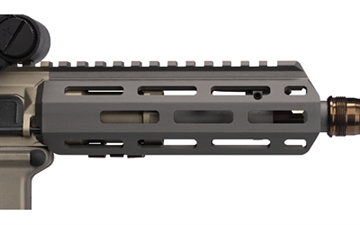 Picture of Q Honey Badger Rail Kit, M-LOK, 12", Fits Honey Badger/AR Upper Receivers, Clear Anodized Finish, Gray, Includes Barrel Nut and Hardware 12-HB-MLOK-HG-KIT 12HBMLOKHGKIT