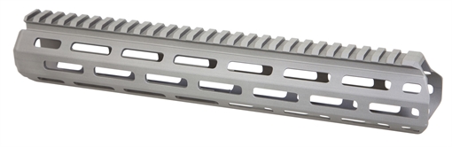 Picture of Q Honey Badger Rail, M-LOK, 12", Fits Honey Badger/AR Upper Receivers, Clear Anodized Finish, Gray, Q Barrel Nut and Hardware Not Included 12-HB-MLOK-HG 12HBMLOKHG