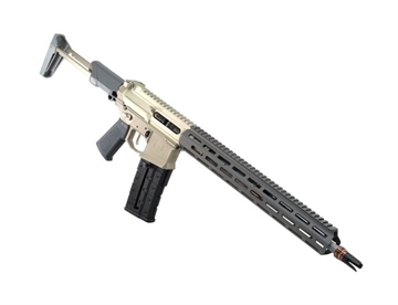 Picture of Q LLC  Honey Badger *CA Compliant 5.56 NATO 16" Clear Anodized Cerakote Aluminum Receiver w/Picatinny Rail, M-LOK Handguard, Black Polymer Stock, Black Polymer Grip HB55616INRIFLEFSFM10 810152961391