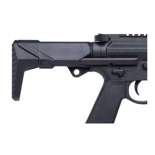 Picture of Q Shorty Stock, Black, 2 Position, Fits AR/M4 Receivers, Includes Recoil Spring and 3oz Buffer Q-ACC-SHORTY-STOCK-BLK ACCSHORTYSTOCKBLK
