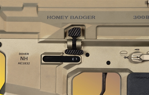 Picture of Q LLC Balanced Bolt Catch Oversized AR-15 Black Stainless Steel AR Platform ACCBBC