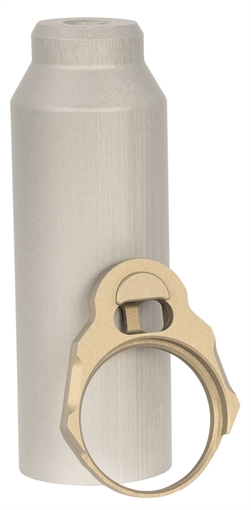 Picture of Q LLC Honey Badger Buffer Tube Sleeve Gray with End Plate ACCHBTUBESLEEVE