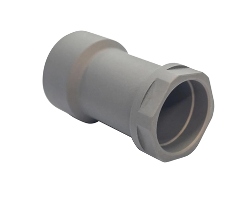 Picture of Q Honey Badger Barrel Nut, Fits Honey Badger/AR-15 Upper Receivers, Clear Anodized Finish, Gray NUT-BARREL-HB NUTBARRELHB