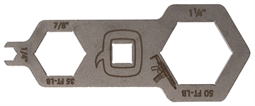 Picture of Q Honey Badger Multi Tool, Fits Honey Badger Rail, Brushed Stainless Steel Finish, Gray TOOL-MULTI-HB TOOLMULTIHB