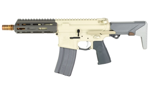 Picture of Q Sugar Weasel, Semi-automatic, Short Barrel Rifle, 300 Blackout, 7" Threaded Barrel, Clear Anodized Finish, Flat Dark Earth Cerakote, 6 Position Stock, 1 Magazine, 30 Rounds, Product Finishes, Shade Variations and Other Imperfections Are Normal Due to the Manufacturing Process SW-300BLK-7IN-SHORTY