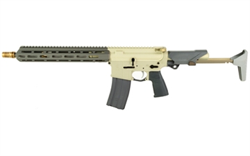 Picture of Q Sugar Weasel, Semi-automatic, Short Barrel Rifle, 5.56 NATO, 13" Threaded Barrel, Clear Anodized Finish, Flat Dark Earth Cerakote, 6 Position Stock, 1 Magazine, 30 Rounds, Product Finishes, Shade Variations and Other Imperfections Are Normal Due to the Manufacturing Process SW-556-13IN-SHORTY
