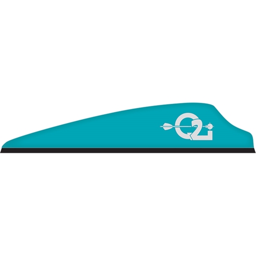 Picture of Q2i Q2i Fusion X-II Vanes Teal 3 in. 100 pk. Q070410