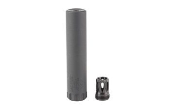 Picture of Wilson Combat Quell Ultralight, Suppressor, 9MM, Titanium Construction, Armor Tuff Finish, Black, Includes K-Mount Muzzle Device, Storage Case SP-QUELL-H9BLK24