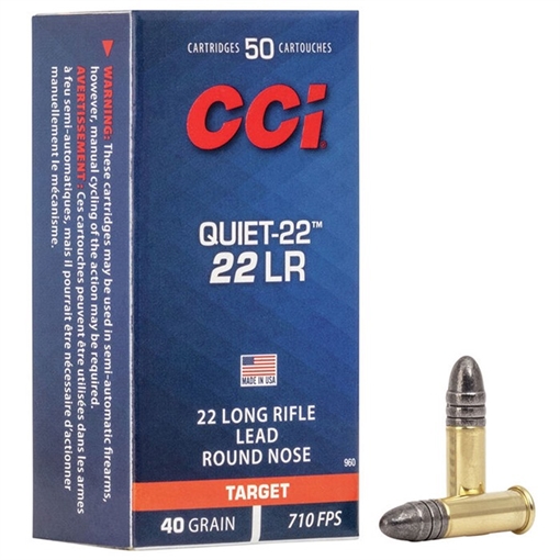Picture of QUIET-22 22 LONG RIFLE RIMFIRE AMMO 105000408 -
