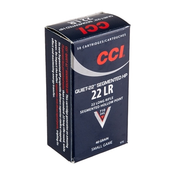 Picture of CCI 22 LR 40GR SEGMENTED HP "QUIET 22" 50 RD/BX 100 BX/CS 970
