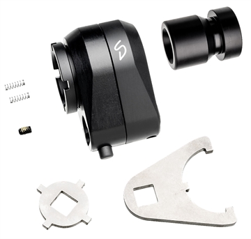 Picture of Stern Defense  Rapid Attach Buttstock Adapter Black Aluminum/Steel  008- SD RAB-AD-D1-M