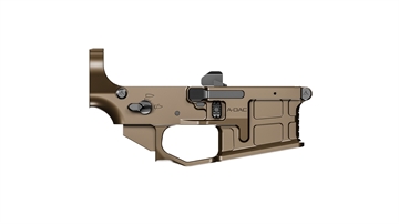 Picture of Radian Weapons AX556, Stripped Billet Lower, Semi-Automatic, 556 NATO/223 Remington, Ambidextrous, Cerakote Finish, Brown, Includes Radian Talon Ambidextrous Safety, Hammer Pin R0389