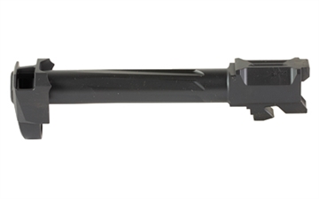 Picture of Radian Weapons RAMJET Fluted Barrel with AFTERBURNER Muzzle Brake, 9MM, Black DLC Finish, INTRA-LOK Mounting System, Fits Glock 17 Gen 5 H0005