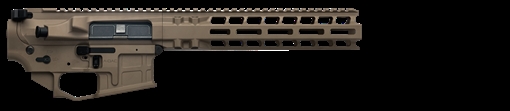 Picture of Radian Weapons AX556, Billet Upper/Lower Set, Semi-Automatic, 556 NATO/223 Remington, Ambidextrous, Cerakote Finish, Brown, Includes Radian Talon Ambidextrous Safety, Hammer Pin, 10" MLOK Handguard R0429