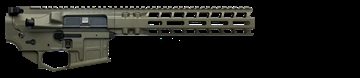 Picture of Radian Weapons AX556, Billet Upper/Lower Set, Semi-Automatic, 556 NATO/223 Remington, Ambidextrous, Cerakote Finish, Olive Drab Green, Includes Radian Talon Ambidextrous Safety, Hammer Pin, 10" MLOK Handguard R0431