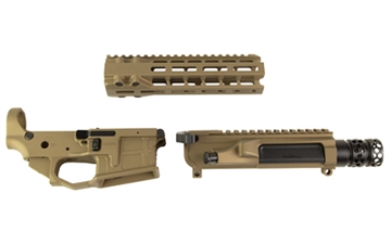 Picture of Radian Weapons AX556, Semi-automatic, Lower/Upper Set, Multi, N/A, Brown, Ambidextrous, Radian Talon Safety, N/A, Billet, Cerakote R0437