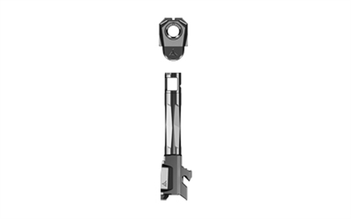 Picture of Radian Weapons RAMJET, Barrel with AFTERBURNER Compensator, 9MM, Radianite Finish, Black, INTRA-LOK Mounting System, Fits GLOCK 43X R0859