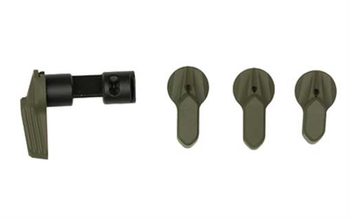 Picture of Radian Weapons Talon, Safety Selector, 45/90 Degrees, 4 Lever Kit, Nitride Finish, Olive Drab Green, Fits AR-15, Ambidextrous R0382