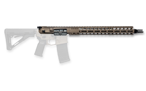Picture of Radian Weapons Complete Upper, 223 Wylde, 16" Barrel, 1:8 Twist, Dead Air KeyMo Flash Hider, Mid Length Gas, 15" MLOK Handguard, Radian Raptor-SD Charging Handle, Radian Enhanced Bolt Carrier Group, Cerakote Finish, Brown, Fits AR-15 R0472