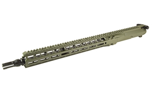 Picture of Radian Weapons Complete Upper, 223 Wylde, 16" Barrel, 1:8 Twist, Dead Air KeyMo Flash Hider, Mid Length Gas, 15" MLOK Handguard, Radian Raptor-SD Charging Handle, Radian Enhanced Bolt Carrier Group, Cerakote Finish, Olive Drab Green, Fits AR-15 R0474