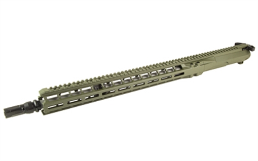 Picture of Radian Weapons Complete Upper, 223 Wylde, 17.5" Barrel, 1:8 Twist, Dead Air KeyMo Flash Hider, Intermediate Length Gas, 17" MLOK Handguard, Radian Raptor-SD Charging Handle, Radian Enhanced Bolt Carrier Group, Cerakote Finish, Olive Drab Green, Fits AR-15 R0481