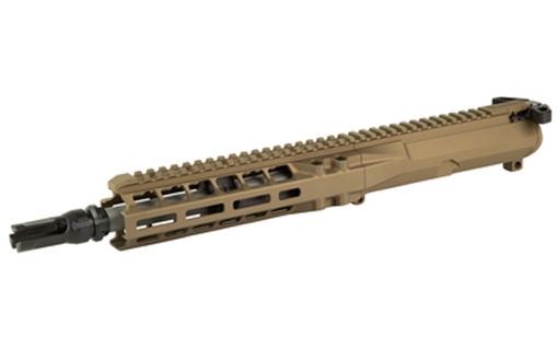 Picture of Radian Weapons Complete Upper, 300 Blackout, 9" Barrel, 1:5 Twist, Dead Air Keymo Flash Hider, Pistol Length Gas, 8" MLOK Handguard, Radian Raptor-SD Charging Handle, Radian Enhanced Bolt Carrier Group, Cerakote Finish, Brown, Fits AR-15 R0444