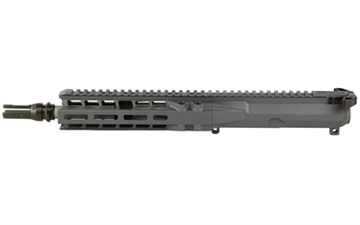 Picture of Radian Weapons Complete Upper, 300 Blackout, 9" Barrel, 1:5 Twist, Dead Air KeyMo Flash Hider, Pistol Length Gas, 8" MLOK Handguard, Radian Raptor-SD Charging Handle, Radian Enhanced Bolt Carrier Group, Cerakote Finish, Gray, Fits AR-15 R0443