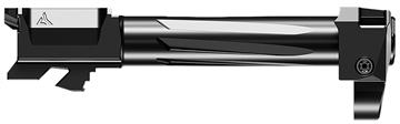 Picture of Radian Weapons RAMJET Fluted Barrel with AFTERBURNER Muzzle Brake, 9MM, Black DLC Finish, INTRA-LOK Mounting System, Fits Glock 19 Gen 5, Glock 45, and Glock 19X G19G5-IL-RN G19G5ILRN