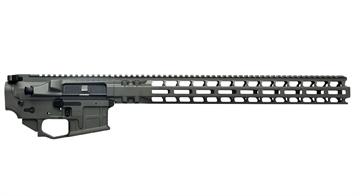 Picture of Radian Weapons AX556, Billet Upper/Lower Set, Semi-Automatic, 556 NATO/223 Remington, Ambidextrous, Cerakote Finish, Gray, Includes Radian Talon Ambidextrous Safety, Hammer Pin, 17" MLOK Handguard R0396