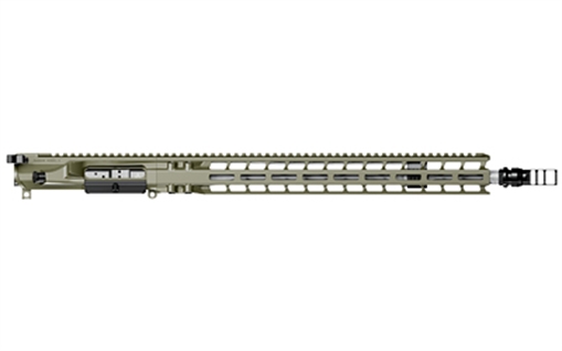 Picture of Radian Weapons Complete Upper, 6MM ARC, 18" Barrel, 1:7 Twist, Dead Air KeyMo Muzzle Brake, Rifle-Length Gas, 17" M-LOK Handguard, Radian Raptor-SD Charging Handle, Radian Enhanced Bolt Carrier Group, Cerakote Finish, Olive Drab Green R0906 810098420983