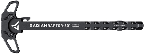 Picture of Radian Weapons Raptor SD *BLEM Ambi Charging Handle, Black, Gas Ported Shaft, Fits Mil-Spec AR-15/M16 Platform R006BLEM