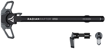 Picture of Radian Weapons Raptor Charging Handle & 45/90 Talon Safety, Radian Gray, Ambi Controls, Fits Mil-Spec AR-15/M16 Platform R0664