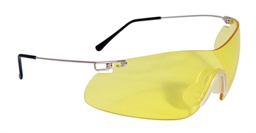Picture of Radians Clay Pro Shooting Glasses Adult Amber Lens Wraparound Silver Frame CP5740CS