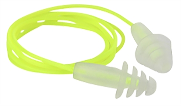 Picture of Radians Resistor Flanged Earplugs Thermoplastic 27dB Yellow/Clear 3Pair FP43HVBP3