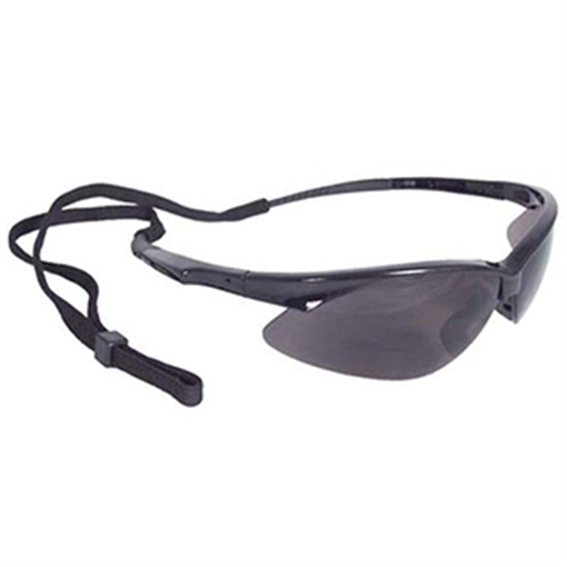 Picture of RADIANS OUTBACK SHOOTING GLASSES BLACK FRAME W/SMOKE LENS RUBBER TEMPLES & NOSEPIECE NECK CORD INCL RAIOB0120CS OB120CS