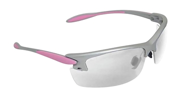 Picture of Radians Ladies Range Eyewear Women Clear Lens Gray with Coral Accents Frame PG0810CS