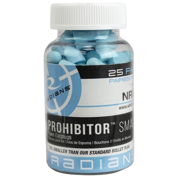 Picture of Radians Prohibitor Earplugs Foam 31 db In The Ear Aqua Blue Small 25 Pair FP74B/25