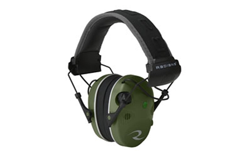 Picture of RADIANS R3400 QUAD MIC ELECTRONIC EARMUFF NRR24 MILITARY GREEN/BLACK AUX. JACK FOR SMART DEVICES RAIR3400EQCS